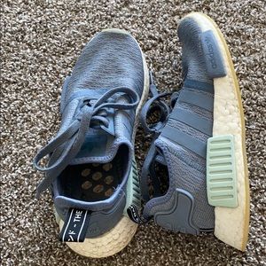 adidas woman’s blue nmd r1 shoes